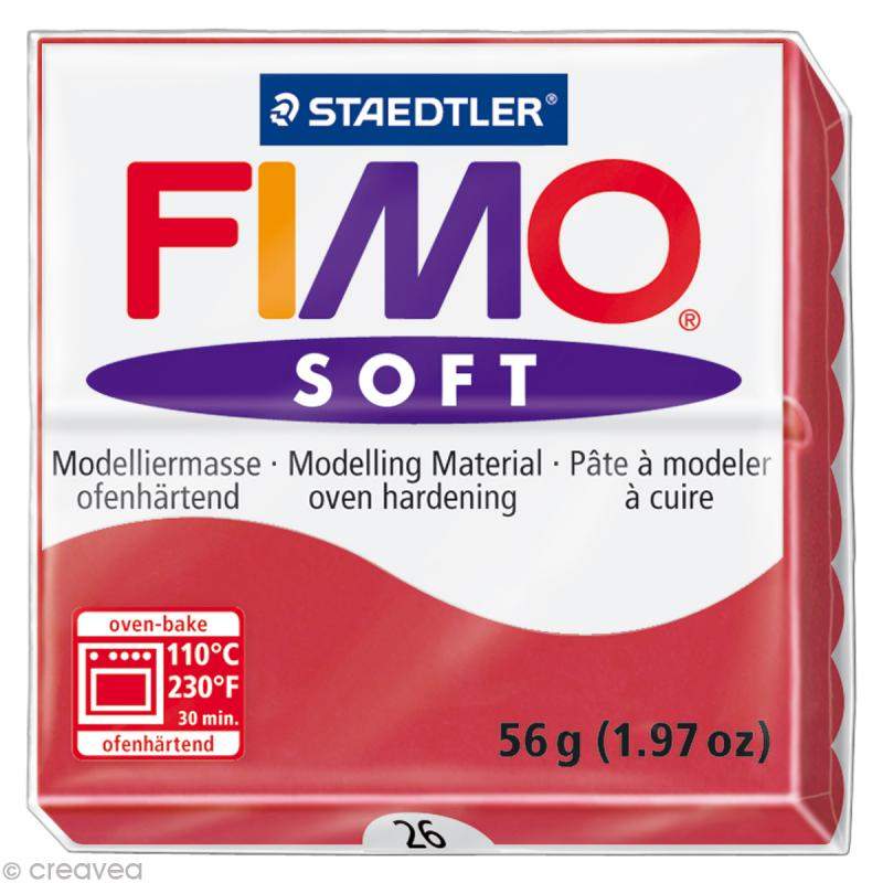 Pâte Professionnelle Fimo®, Rouge, 85 gr, 1 Pq.