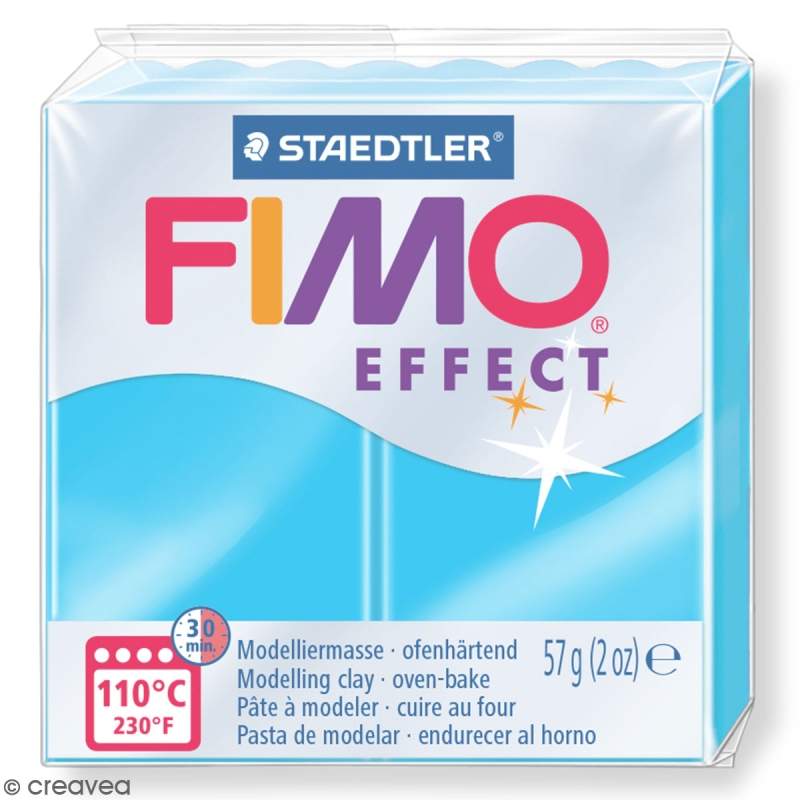 RAYART - Pâte Fimo effect Neon Bleu 301 - 57 gr - Tunisie Meilleur Prix (Beaux-Arts, Graphique, Peinture, Acrylique, Huile, Aqua