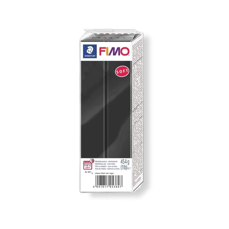 RAYART - Pâte Fimo soft Noir 9 - 454 gr - Tunisie Meilleur Prix (Beaux-Arts, Graphique, Peinture, Acrylique, Huile, Aquarelle, S