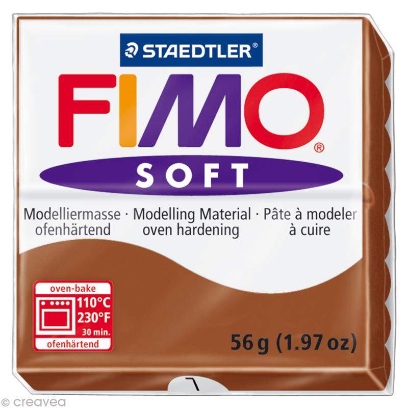 RAYART - Pâte Fimo soft caramel 7 - 57 gr - Tunisie Meilleur Prix (Beaux-Arts, Graphique, Peinture, Acrylique, Huile, Aquarelle,