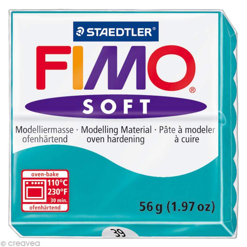 RAYART - Pâte Fimo soft menthe 39 - 57 gr - Tunisie Meilleur Prix (Beaux-Arts, Graphique, Peinture, Acrylique, Huile, Aquarelle,