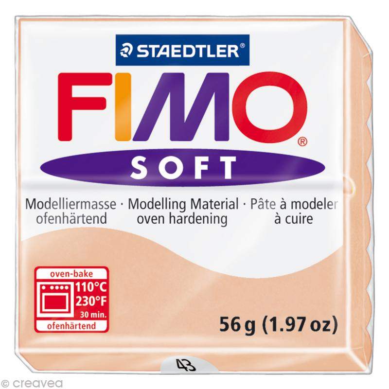 RAYART - Pâte Fimo soft rose pale 43 - 57 gr - Tunisie Meilleur Prix (Beaux-Arts, Graphique, Peinture, Acrylique, Huile, Aquarel