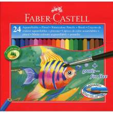 Crayon de couleurs aquarelle de 24 Faber Castell