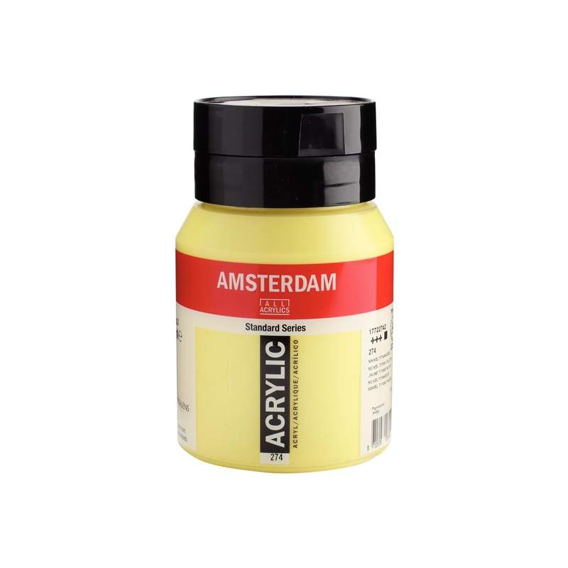 RAYART - Amsterdam Standard Series Acrylique Pot 500 ml Jaune Titane Nickel 274 - Tunisie Meilleur Prix (Beaux-Arts, Graphique, 