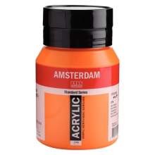 RAYART - Amsterdam Standard Series Acrylique Pot 500 ml Orange Azo 276 - Tunisie Meilleur Prix (Beaux-Arts, Graphique, Peinture,