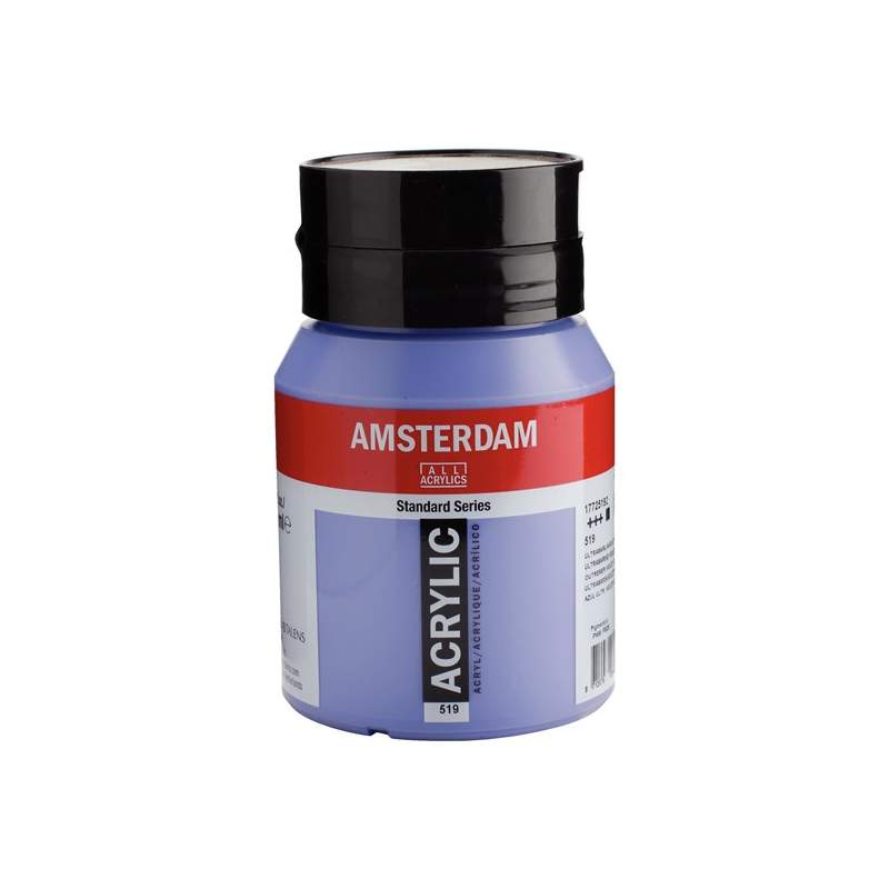 RAYART - Amsterdam Standard Series Acrylique Pot 500 ml Ultramarine Violet Clair 519 - Tunisie Meilleur Prix (Beaux-Arts, Graphi