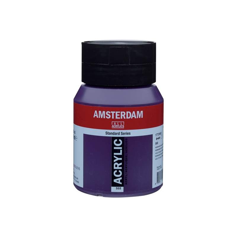 RAYART - Amsterdam Standard Series Acrylique Pot 500 ml Bleu Violet Permanent 568 - Tunisie Meilleur Prix (Beaux-Arts, Graphique