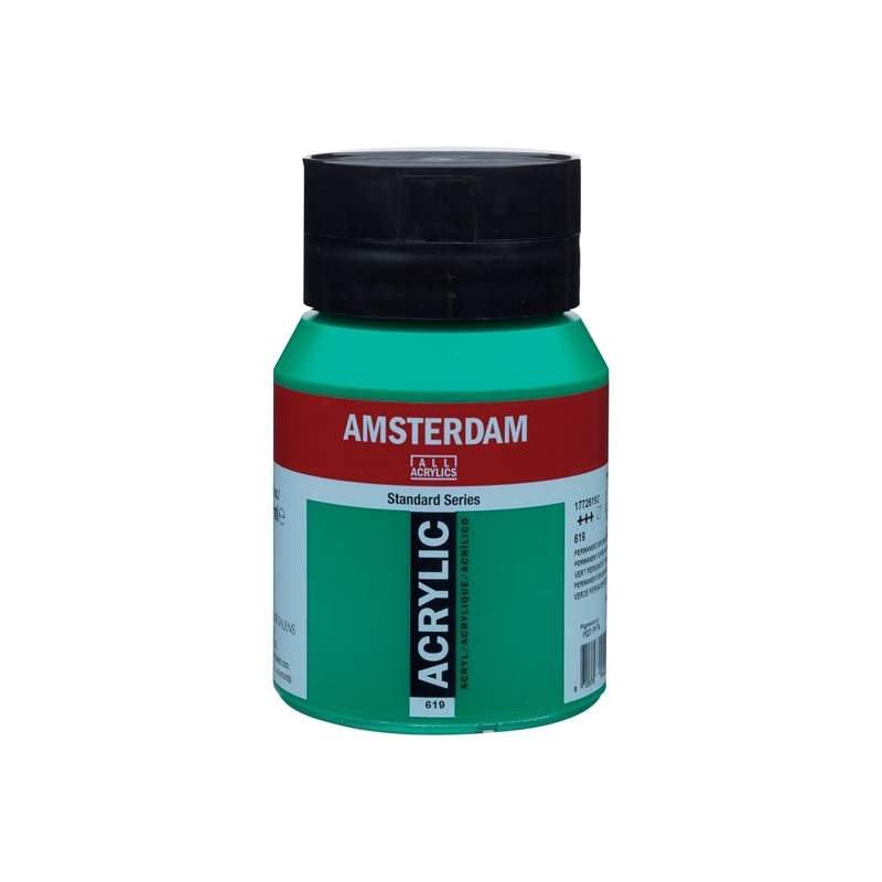 RAYART - Amsterdam Standard Series Acrylique Pot 500 ml Vert Permanent Profond 619 - Tunisie