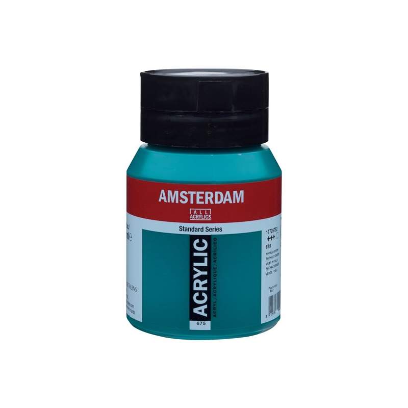 RAYART - Amsterdam Standard Series Acrylique Pot 500 ml Vert Phtalo 675 - Tunisie Meilleur Prix (Beaux-Arts, Graphique, Peinture