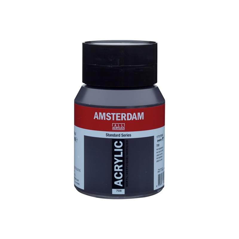 RAYART - Amsterdam Standard Series Acrylique Pot 500 ml Gris Payne 708 - Tunisie Meilleur Prix (Beaux-Arts, Graphique, Peinture,