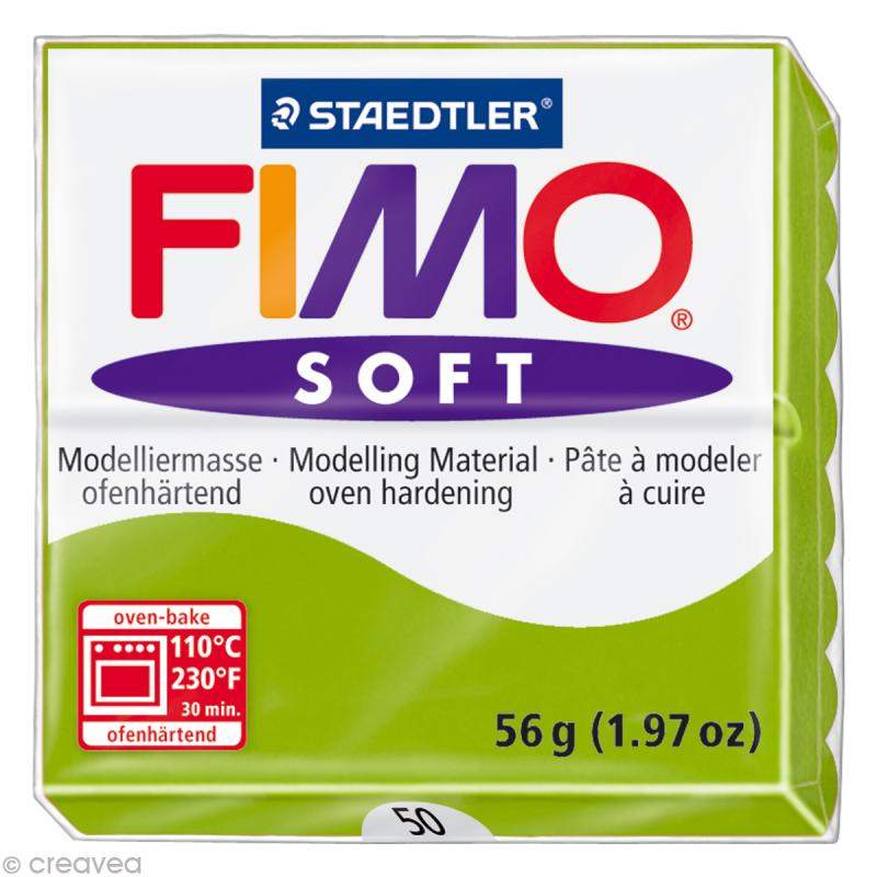 RAYART - Pâte Fimo soft Vert pomme 50 - 57 gr - Tunisie Meilleur Prix (Beaux-Arts, Graphique, Peinture, Acrylique, Huile, Aquare