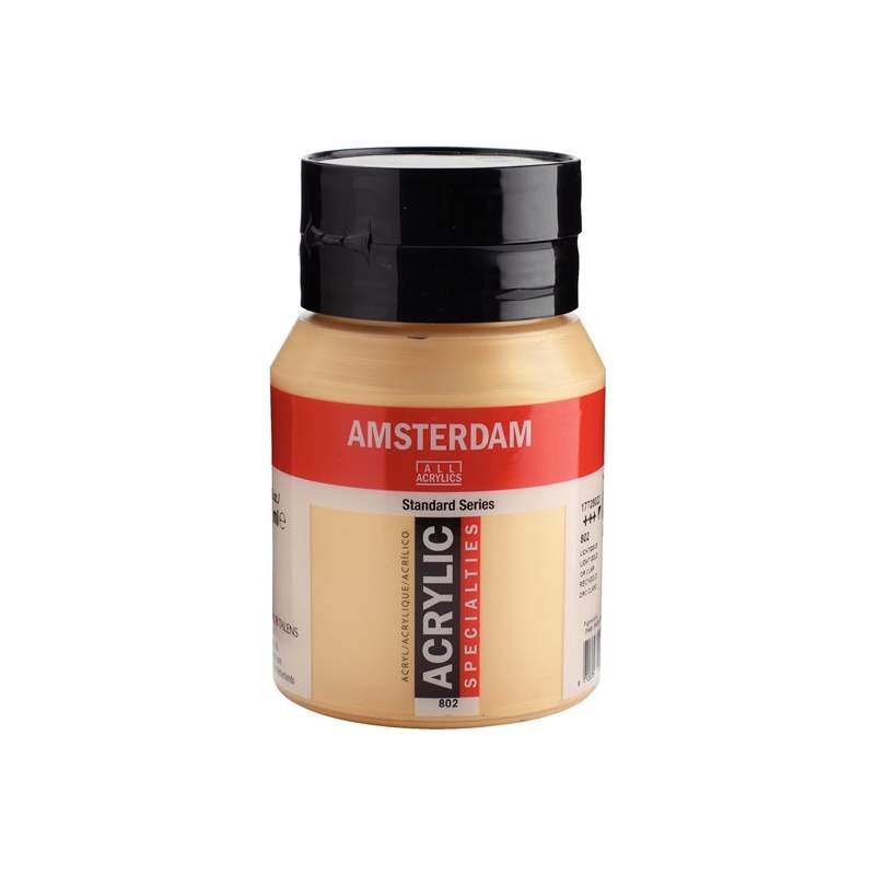 RAYART - Amsterdam Standard Series Acrylique Pot 500 ml Or clair 802 - Tunisie Meilleur Prix (Beaux-Arts, Graphique, Peinture, A