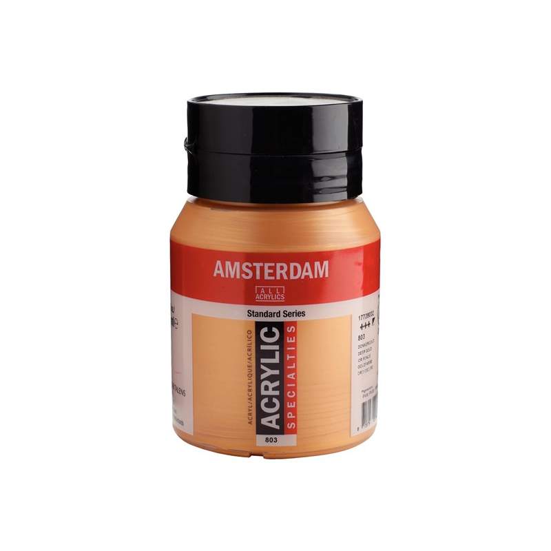RAYART - Amsterdam Standard Series Acrylique Pot 500 ml Or foncé 803 - Tunisie Meilleur Prix (Beaux-Arts, Graphique, Peinture, A