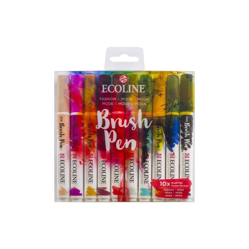 RAYART - Feutre aquarelle Brushpen set 10 Mode ecoline - Tunisie Meilleur Prix (Beaux-Arts, Graphique, Peinture, Acrylique, Huil