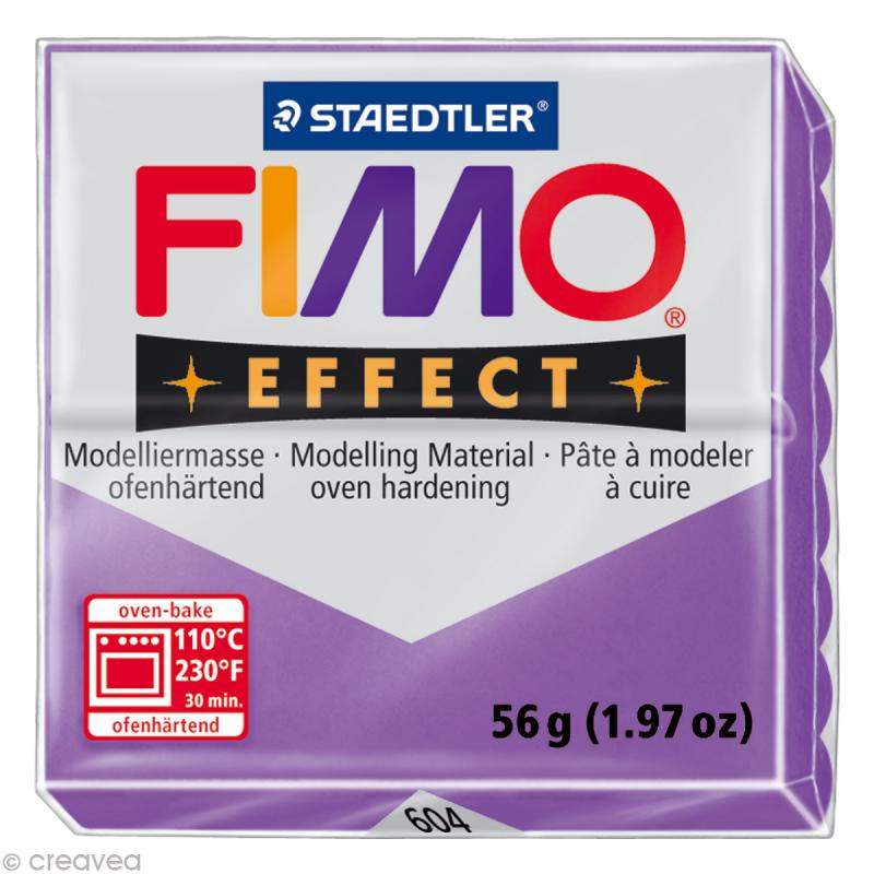 RAYART - Pâte Fimo Effect Violet Translucide 604 - 57 gr - Tunisie Meilleur Prix (Beaux-Arts, Graphique, Peinture, Acrylique, Hu