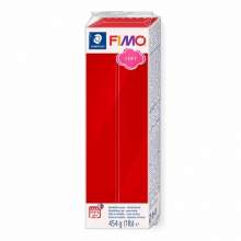 Pâte Fimo soft rouge cerise 26  - 454 gr