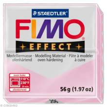Pâte Fimo Effect Rose Quartz pailleté transluscide 206 - 57 gr