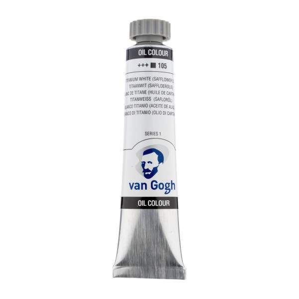 RAYART - Peinture à l’huile Van Gogh – Blanc de Titane 105 – Tube 20 ml - Tunisie Meilleur Prix (Beaux-Arts, Graphique, Peinture