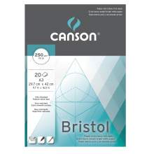 Papier Bristol Graphic A3 - Bloc De 20- Canson