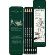 RAYART - Boite de 6 Crayons Graphite Castell 9000 Faber Castell - Tunisie Meilleur Prix (Beaux-Arts, Graphique, Peinture, Acr