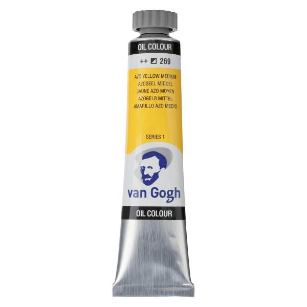 RAYART - Peinture à l’huile Van Gogh – Jaune Azo Moyen 269 – Tube 20 ml - Tunisie Meilleur Prix (Beaux-Arts, Graphique, Peinture