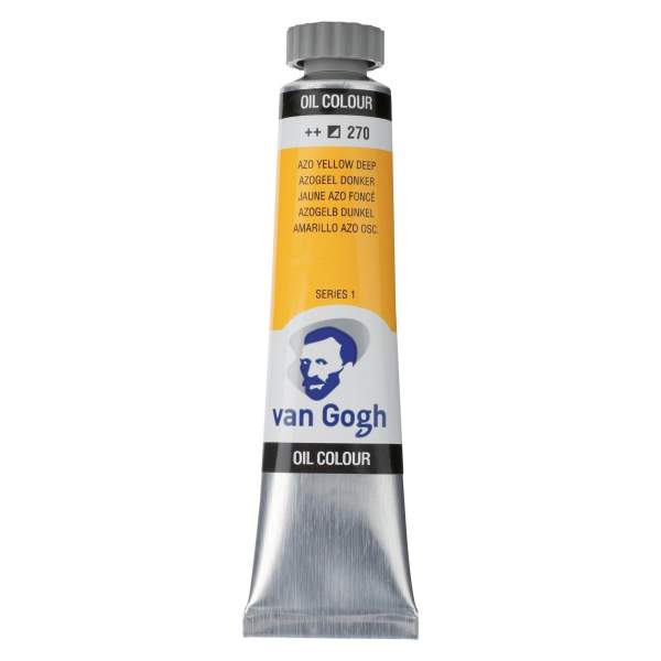 RAYART - Peinture à l’huile Van Gogh – Jaune Azo Foncé 270 – Tube 20 ml - Tunisie Meilleur Prix (Beaux-Arts, Graphique, Peinture