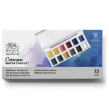 RAYART - Winsor & Newton – Boîte de 12 Aquarelles Cotman - Tunisie Meilleur Prix (Beaux-Arts, Graphique, Peinture, Acrylique, Hu
