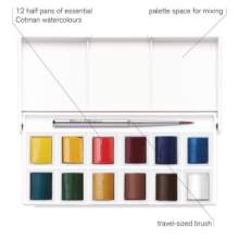 RAYART - Winsor & Newton – Boîte de 12 Aquarelles Cotman - Tunisie Meilleur Prix (Beaux-Arts, Graphique, Peinture, Acrylique, Hu