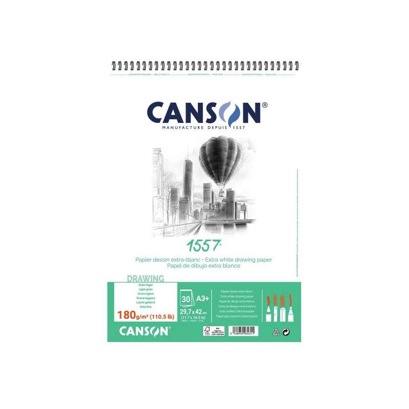 RAYART - Canson 1557 A3 Papier à dessin 180G/M² - Canson - Tunisie Meilleur Prix (Beaux-Arts, Graphique, Peinture, Acrylique, Hu