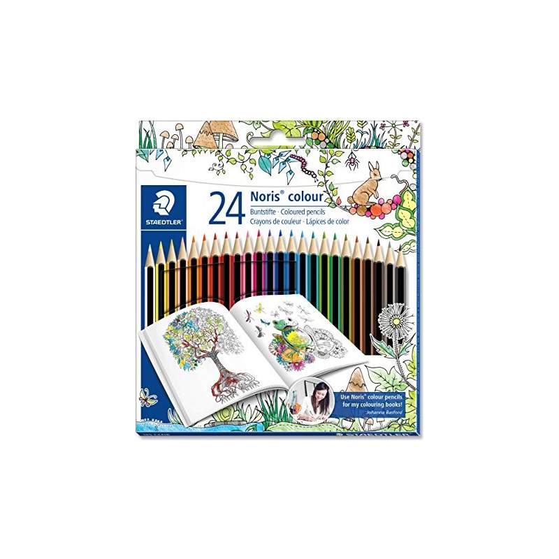 RAYART - Pochette de 24 crayons de couleur - Noris Colour - Staedtler - Tunisie Meilleur Prix (Beaux-Arts, Graphique, Peinture, 
