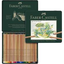 RAYART - Crayon Pitt Pastel boîte métal de 24  Faber Castell - Tunisie