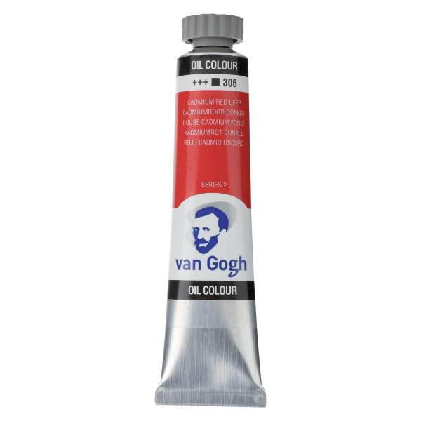 RAYART - Peinture à l’huile Van Gogh – Rouge de Cadmium Foncé 306 – Tube 20 ml - Tunisie Meilleur Prix (Beaux-Arts, Graphique, P