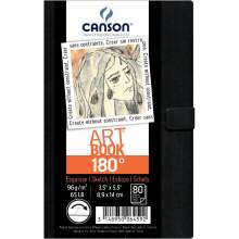 Carnet Art Book 180° 8.9*14 cm 80F - 96Gr - Canson