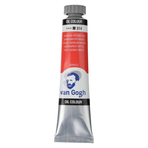 RAYART - Peinture à l’huile Van Gogh – Rouge de Cadmium Moyen 314 – Tube 20 ml - Tunisie Meilleur Prix (Beaux-Arts, Graphique, P