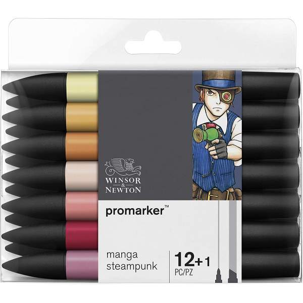 RAYART - Promarker Set 12+1 Manga Steampunk - Tunisie Meilleur Prix (Beaux-Arts, Graphique, Peinture, Acrylique, Huile, Aquarell