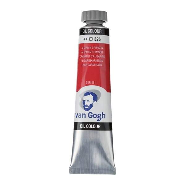 RAYART - Peinture à l’huile Van Gogh – Rouge Écarlate Alizarine 326 – Tube 20 ml - Tunisie Meilleur Prix (Beaux-Arts, Graphique,