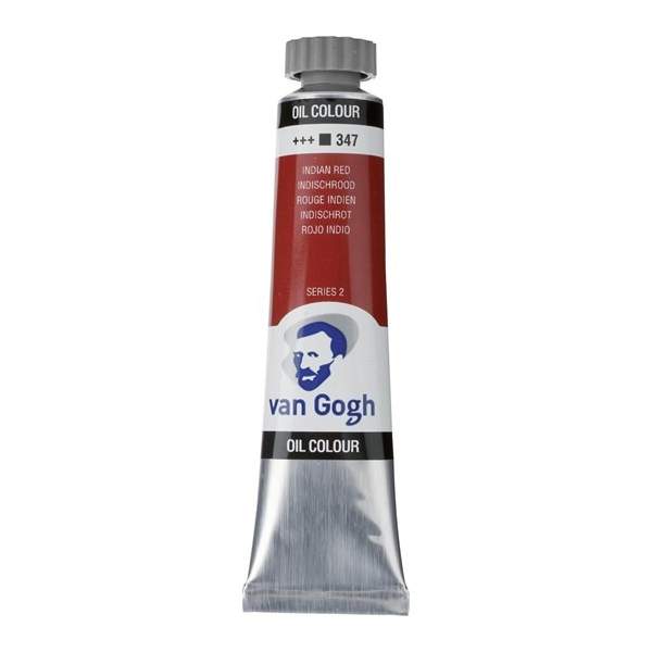 RAYART - Peinture à l’huile Van Gogh – Rouge Indien 347 – Tube 20 ml - Tunisie Meilleur Prix (Beaux-Arts, Graphique, Peinture, A