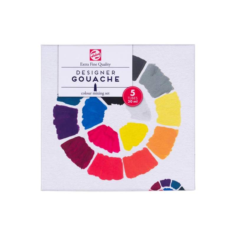 RAYART - Gouache Extra-Fine – Talens – Set 5 x 20 ml - Tunisie Meilleur Prix (Beaux-Arts, Graphique, Peinture, Acrylique, Huile,