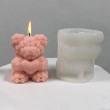 Moule Silicone 3D Ours Câlin Amour